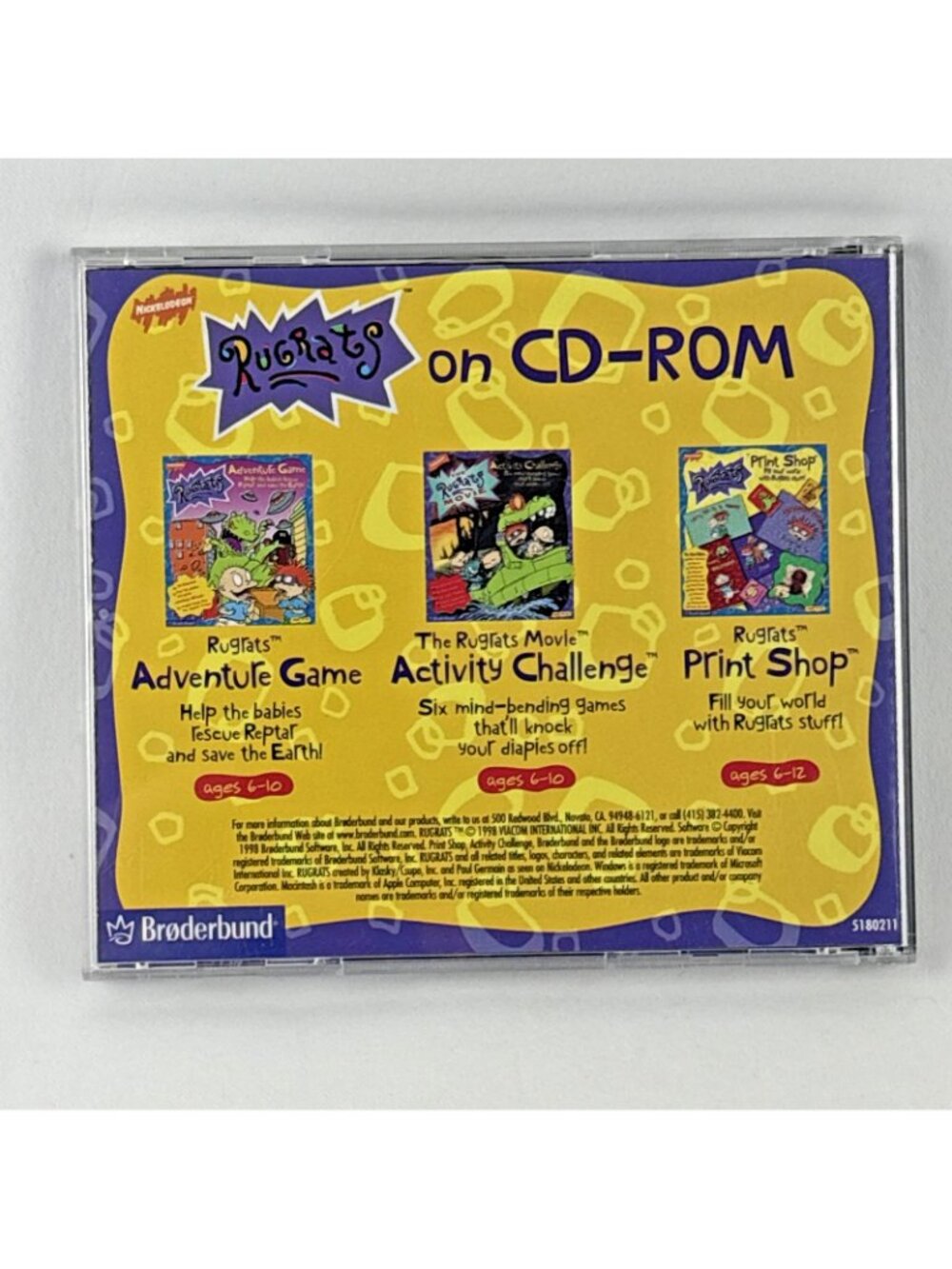 The Rugrats Movie Activity Challenge PC CD-ROM Computer Win/Mac 1998 Tested - Picture 2 of 9